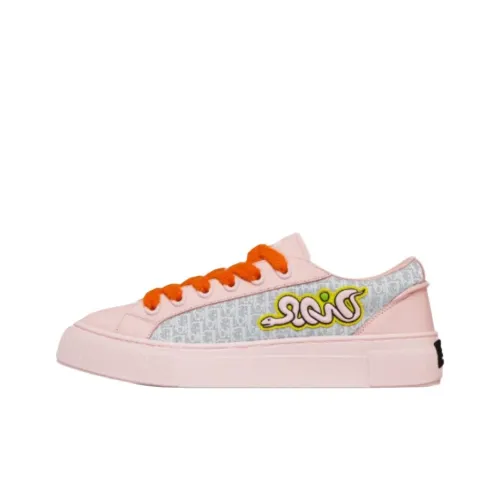 DIOR x KAWS B33 Low Топ Скейтборд Кроссовки Мужские Розовые Ограниченная серия Нумерированный выпуск