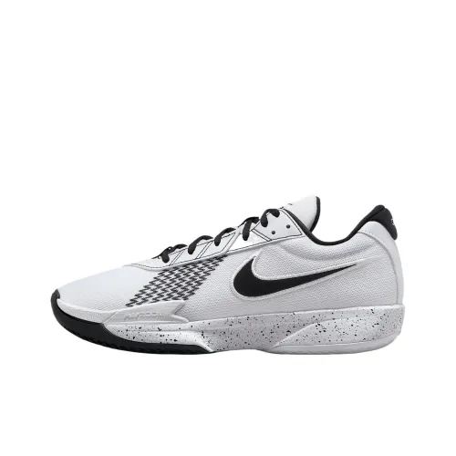 Nike Air Zoom г.T. Cut ACADEMY Амортизация Устойчивый к истиранию Легкий Низкий Топ Баскетбольные кроссовки Унисекс Белый Черный