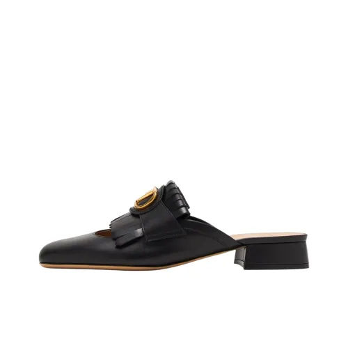 Valentino Vlogo Signature Домашние тапочки Женские Черные