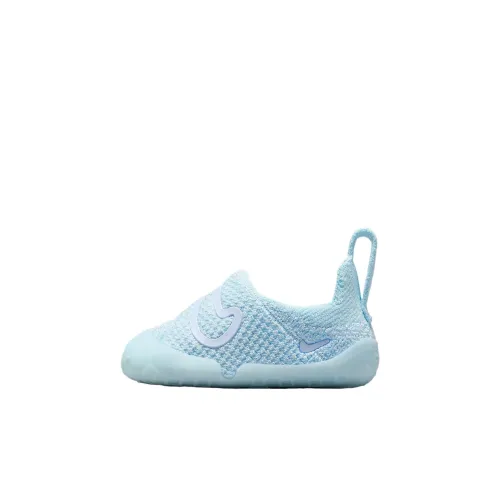 Nike Swoosh 1 Устойчивая к истиранию Низкая Обувь для малышей Ледниково-голубой Infant и Toddler