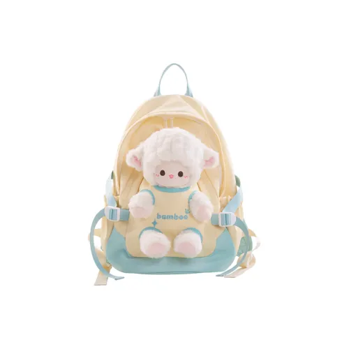 Holding Bamboo Полиэстер Рюкзак Женские Желтый Белый Розовый Коричневый