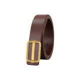 Кофейный с золотой пряжкой