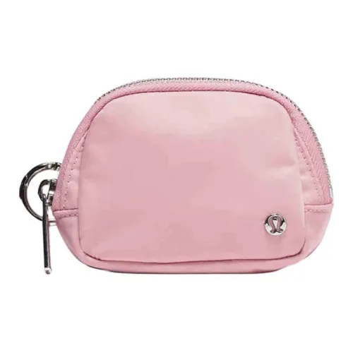 Lululemon Everywhere Нейлон Монета Кошелек Нано Унисекс Розовый