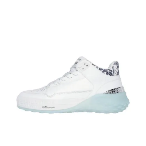 Snoop Dogg x Skechers Низкий топ Повседневные беговые кроссовки Мужские Белые