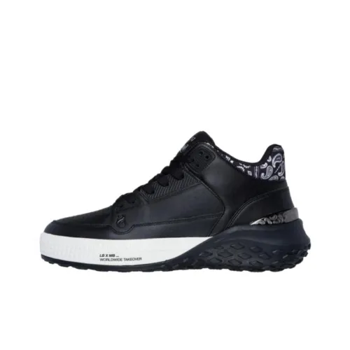 Snoop Dogg x Skechers Низкий топ Повседневные беговые кроссовки Мужские Черные