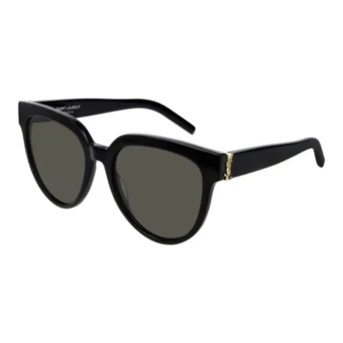 SAINT LAURENT Ацетат OVAL SUNGLASSES Женские Черный