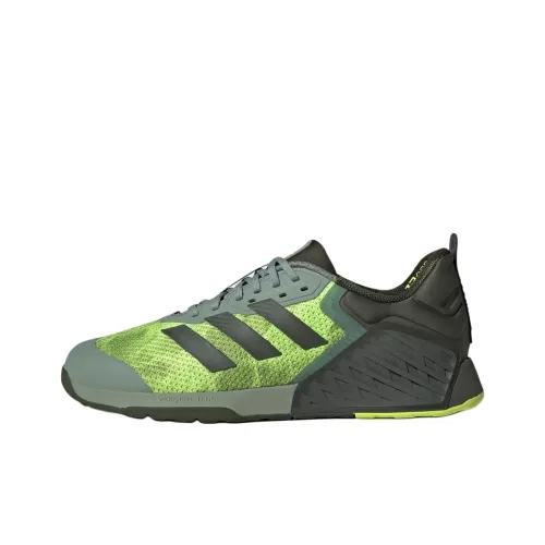 Adidas Dropset Slip Resistant Abrasion Resistant Низкие Кроссовки для тренировок Унисекс Серый Зеленый