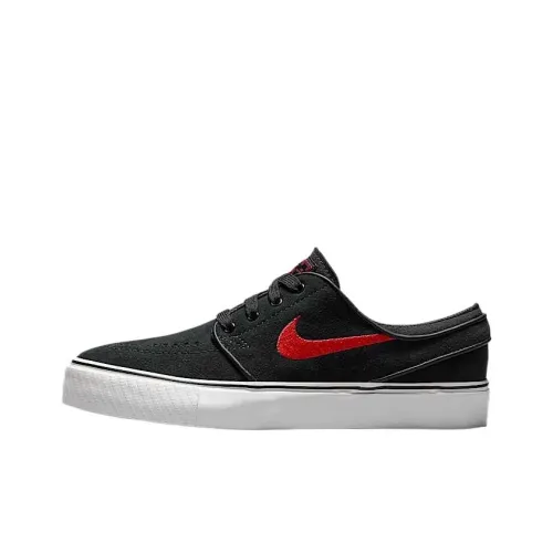Nike SB Stefan Janoski Устойчивый к истиранию Низкий Топ Детские Скейтбординги Черный Красный