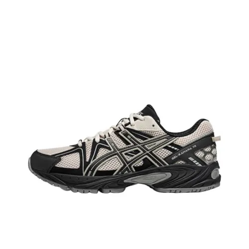 Asics Gel Kahana TR Устойчивый к истиранию Дышащий Низкий Топ Casual Унисекс Серый Черный