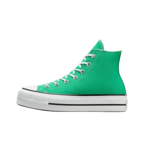 Converse Chuck Taylor All Star Lift Устойчивые к истиранию высокие кеды Женские Зеленый Белый