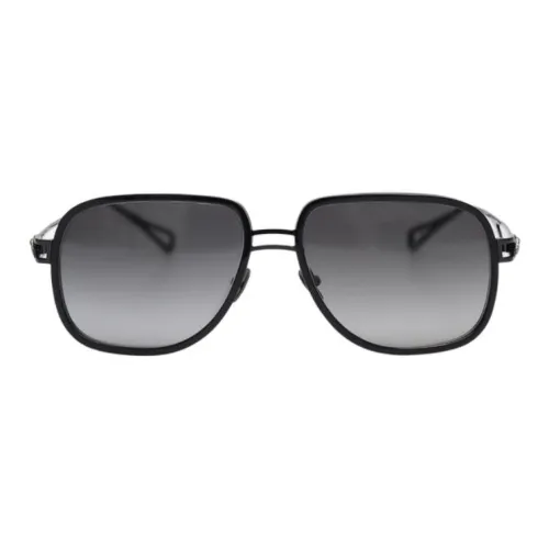 STEFANO RICCI Металлические Ацетатные Солнцезащитные Очки Aviator Мужские Черные