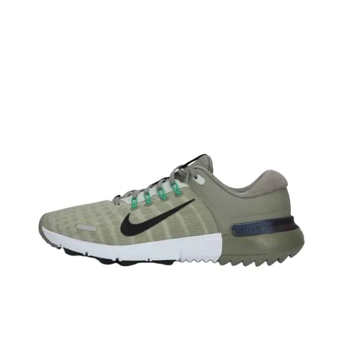 Nike Free Golf Slip Resistant Abrasion Resistant Низкий Топ Casual Мужской Зеленый