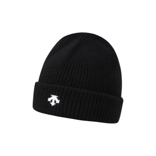DESCENTE Акриловые шапки-бини унисекс черного цвета