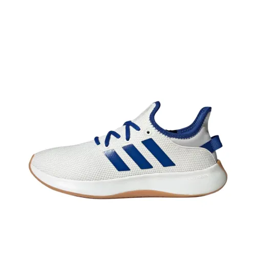 Adidas Cloudfoam Pure Противоскользящий Устойчивый к истиранию Низкий Топ Casual Женский Белый Синий