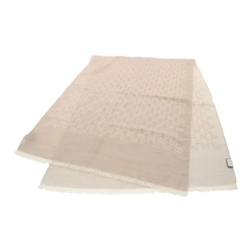 GUCCI Шерпа Шарфы Женские Бежевые