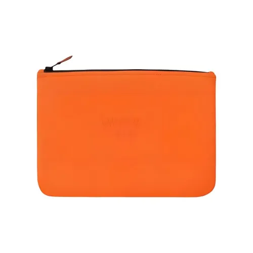 HERMES Neobain Полиамид Туалетная Сумка Клатч Большая Унисекс Оранжевая