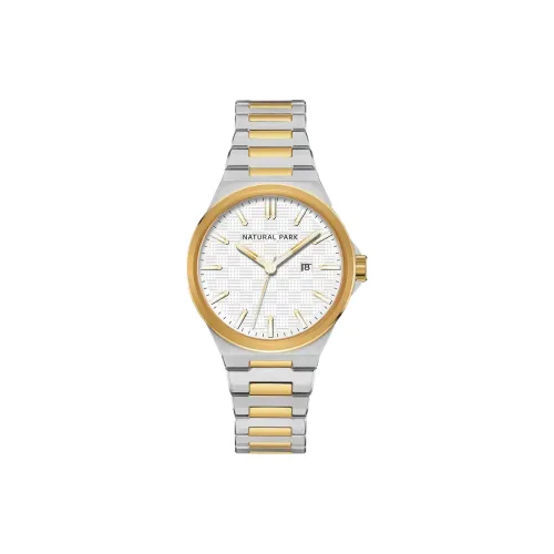 NATURAL PARK Indicator Collection Кварцевый механизм нержавеющая сталь ремешок мужские часы белый циферблат