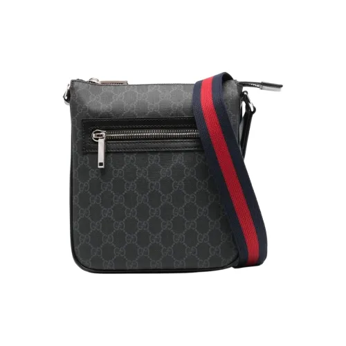 GUCCI Canvas Сумка через плечо Мужская Черная