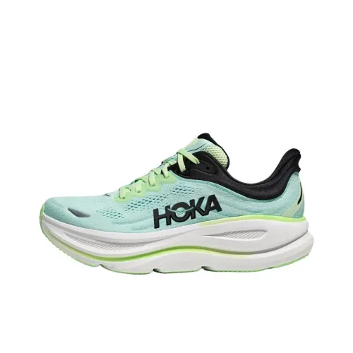 HOKA ONE ONE Противоскользящий и Износостойкий Низкий Топ Повседневные Городские Кроссовки для Коммутирования и Беговые Кроссовки Мужские Синие и Белые
