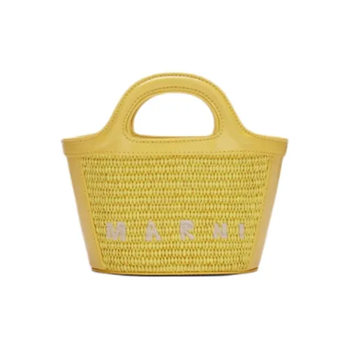 MARNI TROPICALIA Ткань Одно плечо Сумка Маленькая Женская Желтая