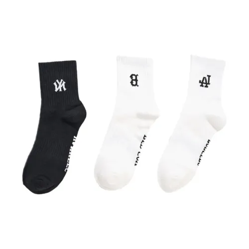 MLB BOSTON REDSOX 3 Pack Черный/Белый Унисекс MID Носки до икры