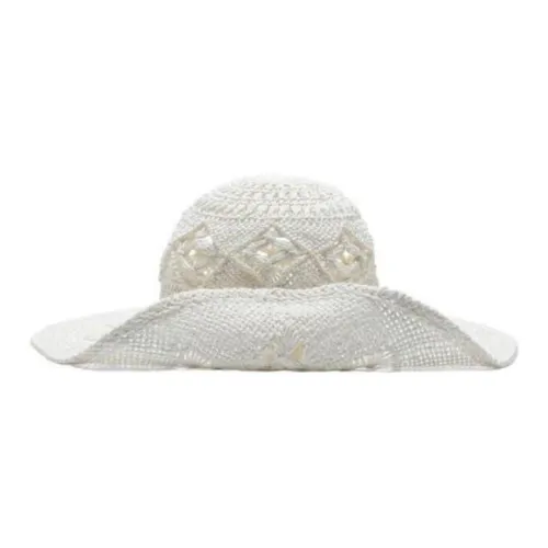 RUSLAN BAGINSKIY Солома Шапки и Кепки Женские Белые