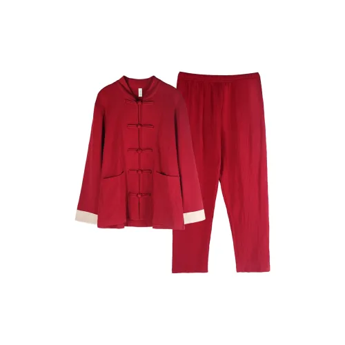 XUANJING 62763 Бордовый Женские Пижамные Комплекты