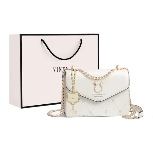 VINEY Сумка через плечо из коровьей кожи маленькая квадратная сумка стандартная женская цвет экрю