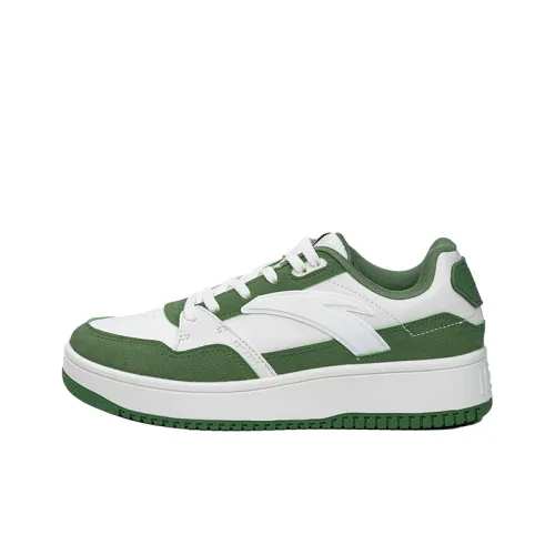 ANTA 982 Slip Устойчивый к истиранию Низкий Топ Скейтбординг Кроссовки Мужские Белый Зеленый