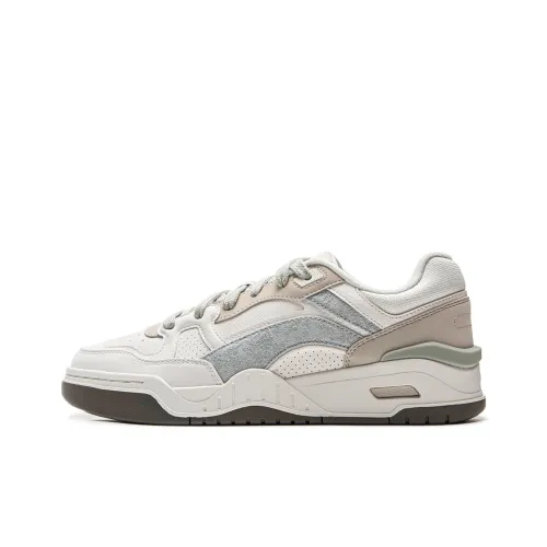 LINING Moon White 2,0 Нижняя юбка Резистентная Амортизация и Дышащая Низкий Топ Скейтборд Кроссовки Мужские Белый Коричневый