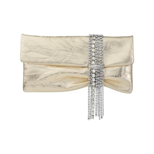 Jimmy Choo Кожа Клатч Женские Светлый Платина
