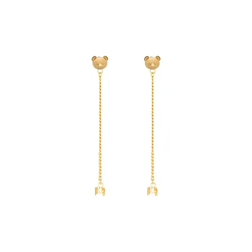 MOSCHINO Серьги из лата Женские Золотые