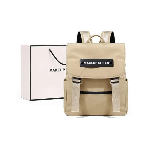 MAKEUP KITTEN Нейлоновая ткань с синтетической кожей рюкзак унисекс цвет хаки