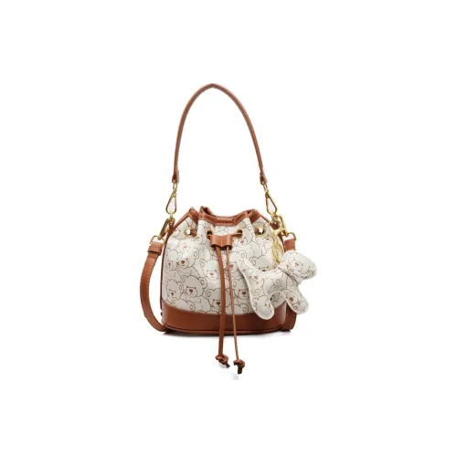 BAODIDAISHU ПУ (полиуретан) Сумка Сумка через плечо Сумка через плечо Стандартная Женская Коричневый Экрю