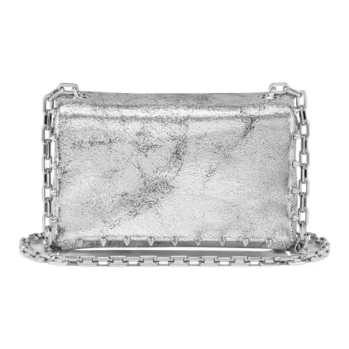 CL LUBOTING Телячья кожа Сумка через плечо Сумка на плечо Стандартная Женская Серебряная