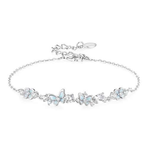 KADER 925 стерлинговое серебро Браслеты Женское серебро Синий