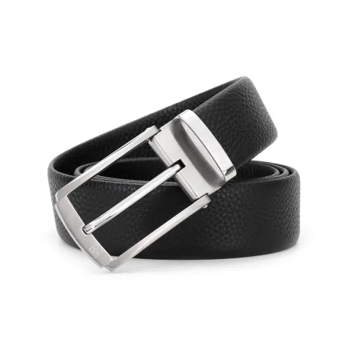 ELLE HOMME Ремни из натуральной коровьей кожи мужской черный ширина 3,4 см