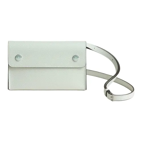 HERMES Hermèsnap Epsom Телячья кожа Сумка через плечо Мини Женская Пузырьковый зеленый