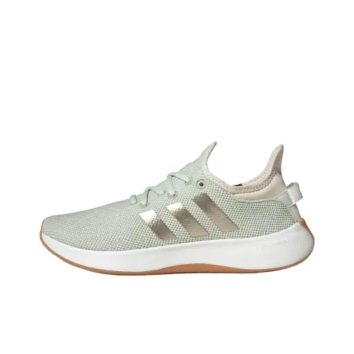 Adidas Cloudfoam Pure противоскользящая устойчивая к истиранию низкий топ повседневная обувь женская зеленый белый