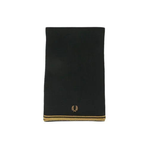 FRED PERRY Мериносовая шерсть Cotton Knit Шарфы Женские Черный