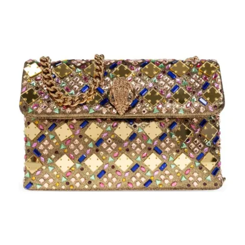 Kurt Geiger London Kensington Ткань Сумка через плечо Средняя Женская Золотая