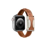 Ромб Узор Натуральная Кожа Тонкая, Коричневый