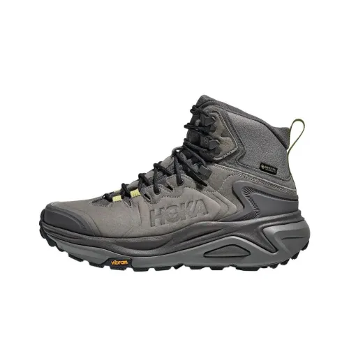 HOKA ONE ONE Kaha 3 Slip-Resistant Водонепроницаемый And Дышащий MID Топ Походная обувь Мужская Серый