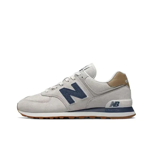 New Balance NB 574 Амортизация устойчивость к истиранию поддержка низкий топ беговые кроссовки унисекс серый