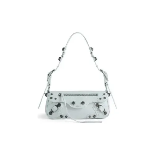 Balenciaga Le Cagole Овчина Сумка через плечо Сумка на плечо Мини Женская Светло-синяя