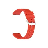 Красный/Шитый силиконовый ремешок