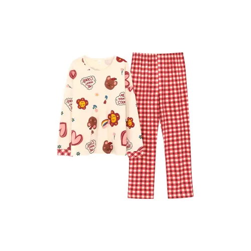 Pretty Lady Пижамный комплект Женские Сердце Красные цветы