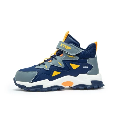 XTEP Детская Повседневная Обувь MID Топ Синий Серый Школьный Возраст