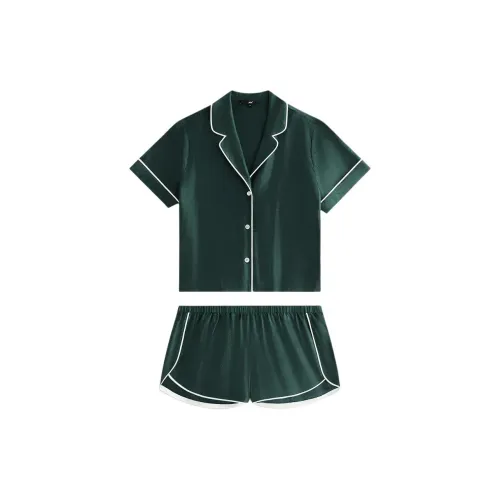 KITH Crest Monogram Pajama Set Women's Green KITH Crest Монограмма Комплект Пижама Женская Зеленая