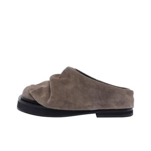 The Attico Домашние тапочки 3 см Женские Коричневый